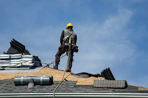 Professional Storm Damage Roof Repair technician working in Ramah, CO